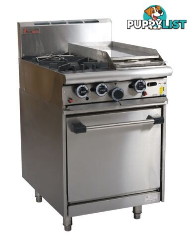 Oven ranges - Trueheat R60-2-30 - 2 gas burners. 300mm griddle oven range - Catering Equipment