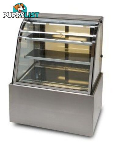 Heated displays - Anvil DHC0730 - 900mm, 3 tier, curved glass - Catering Equipment