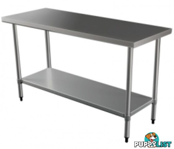 Stainless steel - Brayco 2460 - Flat Top Stainless Steel Bench (610mmWx1520mmL)