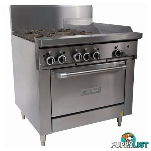 Oven ranges - Garland GFE36-G36C - 900mm griddle gas convection oven range - Catering Equipment