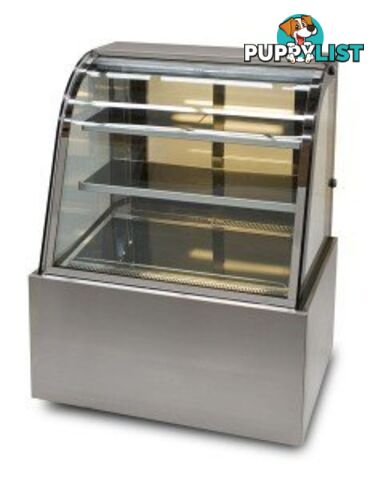 Heated displays - Anvil DHC0750 - 1500mm, 3 tier, curved glass - Catering Equipment