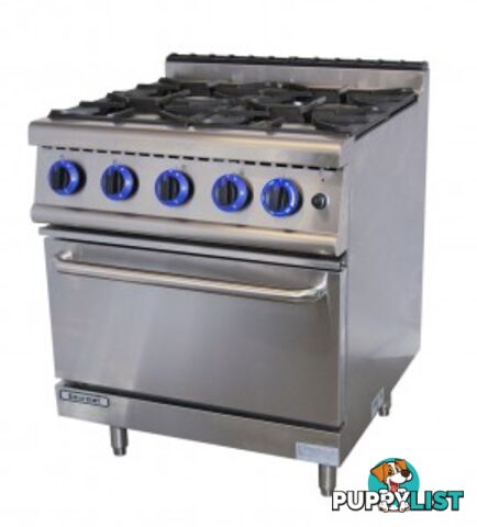 Oven ranges - Goldstein GR/G710FF - 4 burner gourmet series gas oven range - Catering Equipment