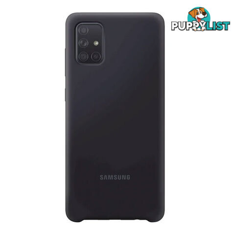 Samsung Galaxy A71 Silicone Cover - Black