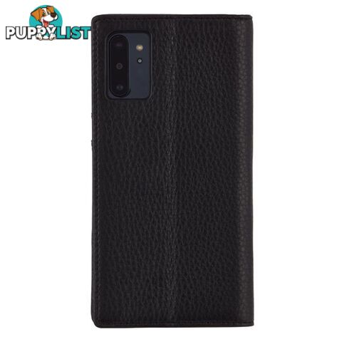 Case-Mate Leather Wallet Folio Case Samsung Note 10+ Plus - Black