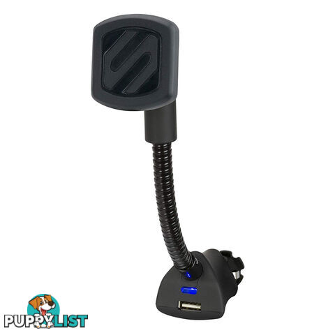 Scosche MagicMount 12V Power Magnetic Car Mount with USB Charger MAG12V