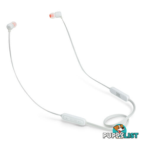 JBL Tune 110BT Wireless In-Ear Headphones with Remote Control - White - JBLT110BTWHT - White - 6925281928062