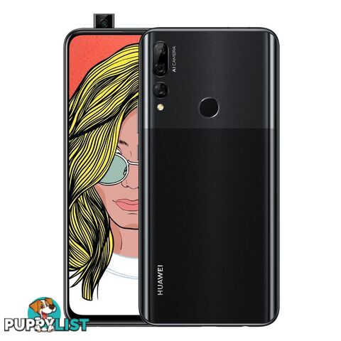 Huawei Y9 Prime 2019 (Dual Sim 4G/4G, 128GB/4GB) - Midnight Black - STK-L22-BLK - Black - HWY9PBLK