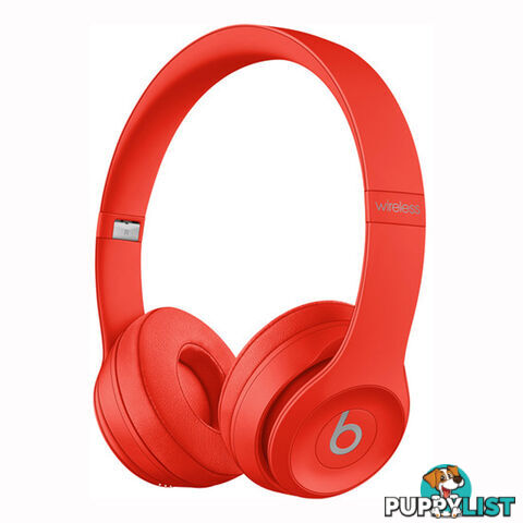 Beats Solo3 Bluetooth On-Ear Headphones - Red - MX472PA/A - Red - 190199312678