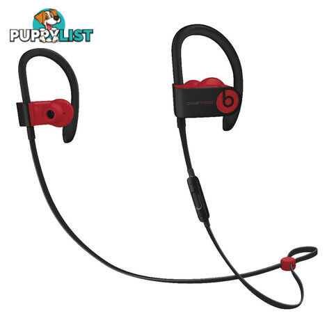 Beats Powerbeats 3 Wireless Earphones Decade Collection - Defiant Black / Red - MRQ92PA/A - Black - 190198755506