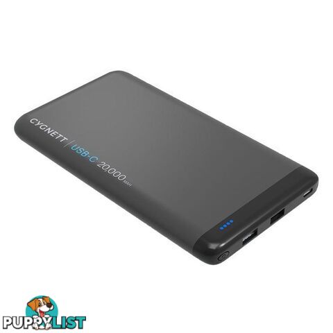 Cygnett ChargeUp Pro 20000mAh USB-C 63W Power Delivery Power Bank  - Black