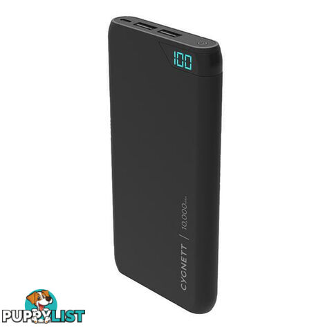 Cygnett ChargeUp Boost 10K 10000mAh 2.4A Power Bank - Black