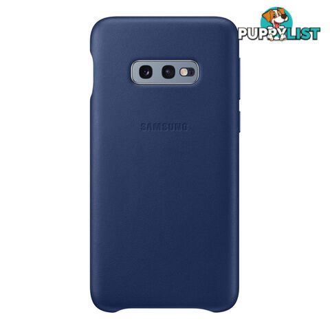 Samsung Galaxy S10e Leather Back Cover - Navy