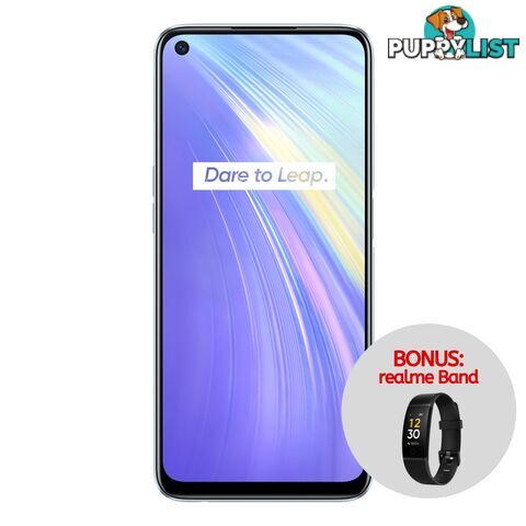 realme 6 (Dual Sim 4G, Bonus realme Band w/ Redemption) - Comet White - RMX2001WHITE - White - RM6WHT