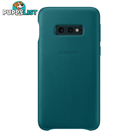 Samsung Galaxy S10e Leather Back Cover - Green