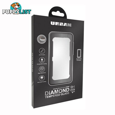 Urban Diamond Tempered Glass Screen Protector For iPhone 11 Pro Max/Xs Max - GLASSIP65DIABLK - Black - 9017236607027