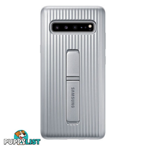 Samsung Galaxy S10 5G Protective Standing Cover - Silver