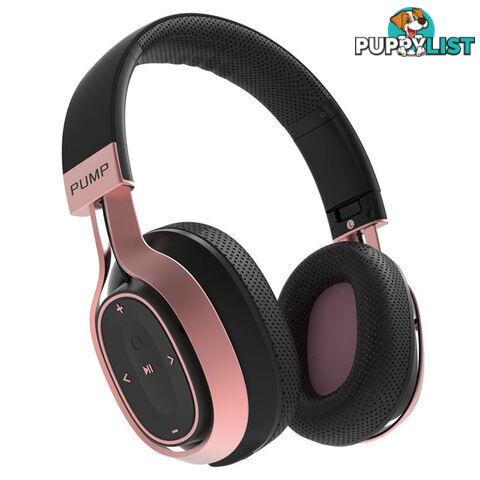 BlueAnt Pump Zone Wireless HD Audio Headphones - Rose Gold/Black - PUMP_ZONE_BR - Rose Gold - 878049003463