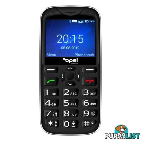 Opel Mobile BigButton X (4G/LTE, Keypad) - Black - OMBBX19B - Black - OPELBBXBLK