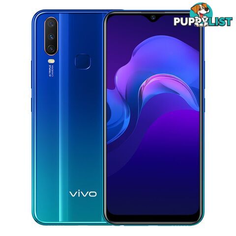 vivo Y12 (Dual Sim 4G/4G, 64GB/3GB) - Aqua Blue - vivo 1094 - Blue - VIVOY12BLU