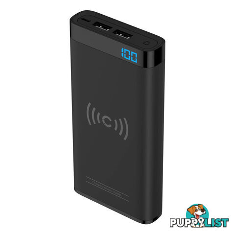 Cygnett ChargeUp Swift 10W 10000mAh Wireless Power Bank w/USB-A Port - Black