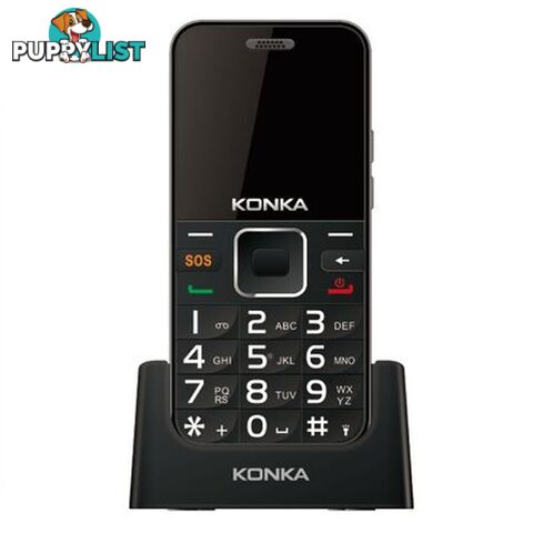 Konka U6 (3G, Keypad, 5MP) - Black/Silver