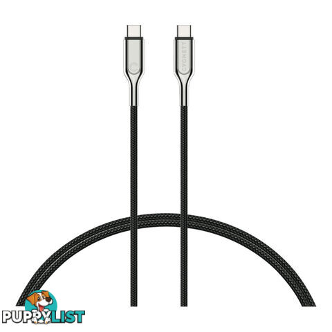 Cygnett Armoured USB 2.0 1m Braided USB-C to USB-C Cable - Black