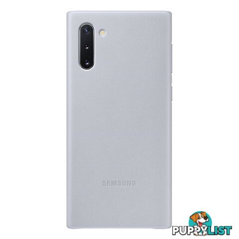 Samsung Galaxy Note 10 Leather Back Cover - Grey