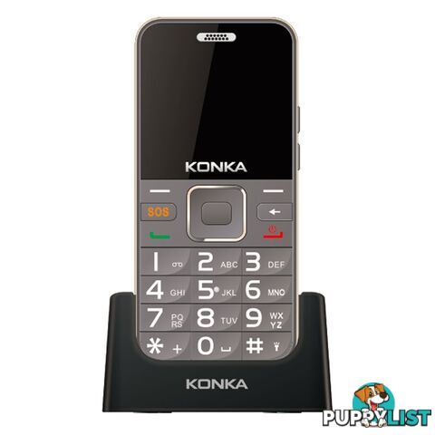 Konka U6 (3G, Keypad, 5MP) - Mocha Gold