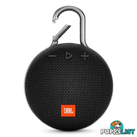 JBL Clip 3 Portable Bluetooth Speaker With Carabiner - Black - JBLCLIP3BLK - Black - 6925281933028