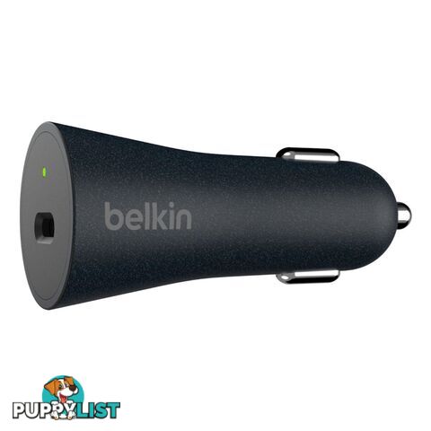 Belkin BoostCharge USB-C Car Charger with Cable - Black