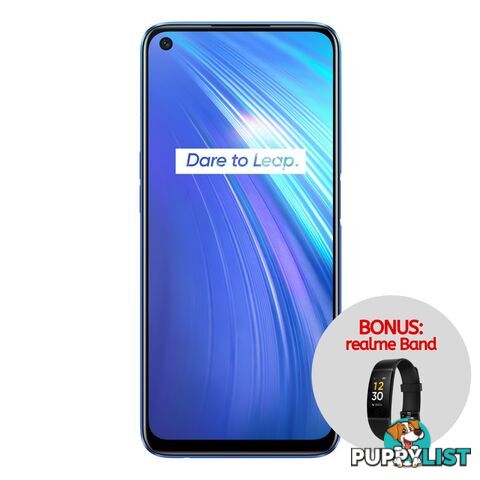 realme 6 (Dual Sim 4G, Bonus realme Band w/ Redemption) - Comet Blue - RMX2001BLUE - Blue - RM6BLU