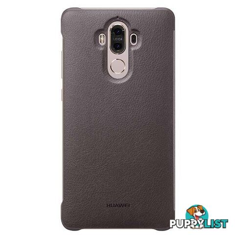 Huawei Mate 9 Smart View Flip Case - Mocha Brown