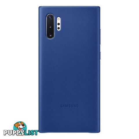 Samsung Galaxy Note 10+ Plus Leather Back Cover - Blue