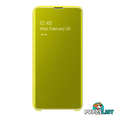 Samsung Galaxy S10e Clear View Cover - Yellow