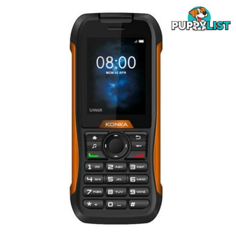 Konka RP1 (3G, IP68, Keypad) - Black Orange