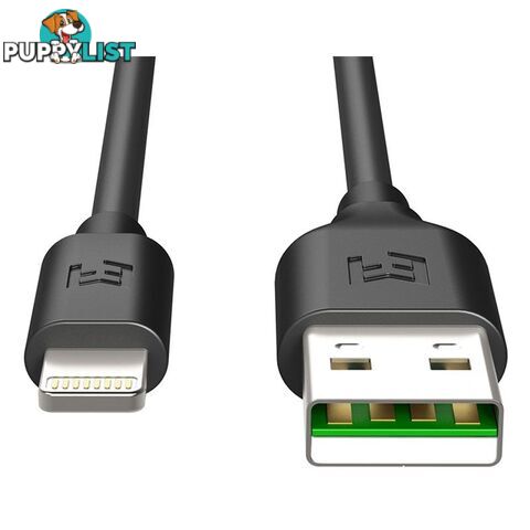 EFM 2m Flipper USB to Lightning Charge & Sync Cable - Black - EFPCAAE902BLA - Black - 9319655056609