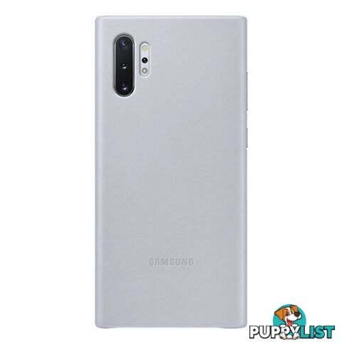 Samsung Galaxy Note 10+ Plus Leather Back Cover - Grey