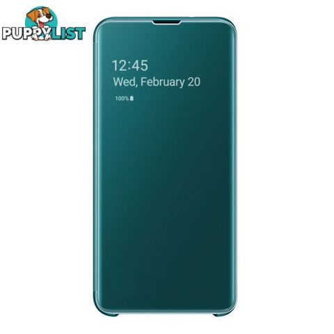 Samsung Galaxy S10e Clear View Cover - Green