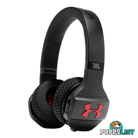 JBL Under Armour UA Sport Wireless Train On-Ear Headphones - Black / Red - UAONEARBTBKR - Black - 6925281938030