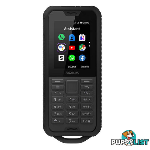 Nokia 800 Tough (4G/LTE, IP68, Keypad) - Black Steel - 16CNTB21A03 - Black - NOK800BLK