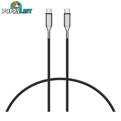 Cygnett Armoured USB 3.1 1m USB-C to USB-C Cable - Black