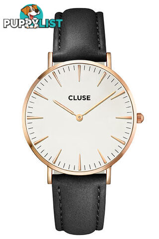 Cluse La Boheme Rose Gold White/Black Watch CL18008 - 8718924590263