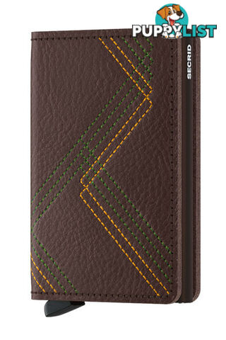 Secrid Slimwallet Stitch Linea Espresso Wallet SC6448