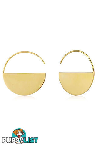 Ania Haie Geometry Hoop Earrings E005-02G - 5052469201264