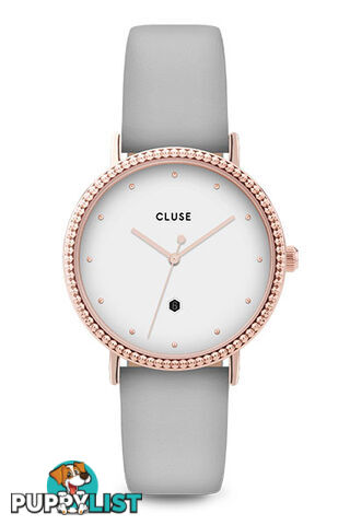 Cluse Le Couronnement Rose Gold White/Grey Watch CL63001 - 8719743372139