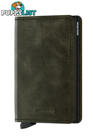 Secrid Slimwallet Vintage Olive-Black Wallet SC7346