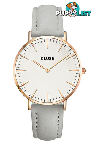 Cluse La Boheme Rose Gold White/Grey Watch CL18015 - 8718924592205