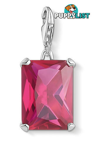 Thomas Sabo Charm Pendant Large Hot Pink Stone CC1834 - 4051245477382