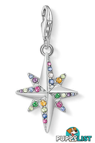 Thomas Sabo Charm Pendant Colourful Star, Silver CC1817 - 4051245456653