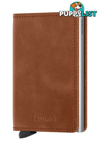 Secrid Slimwallet Vintage Cognac-Silver Wallet SC8060